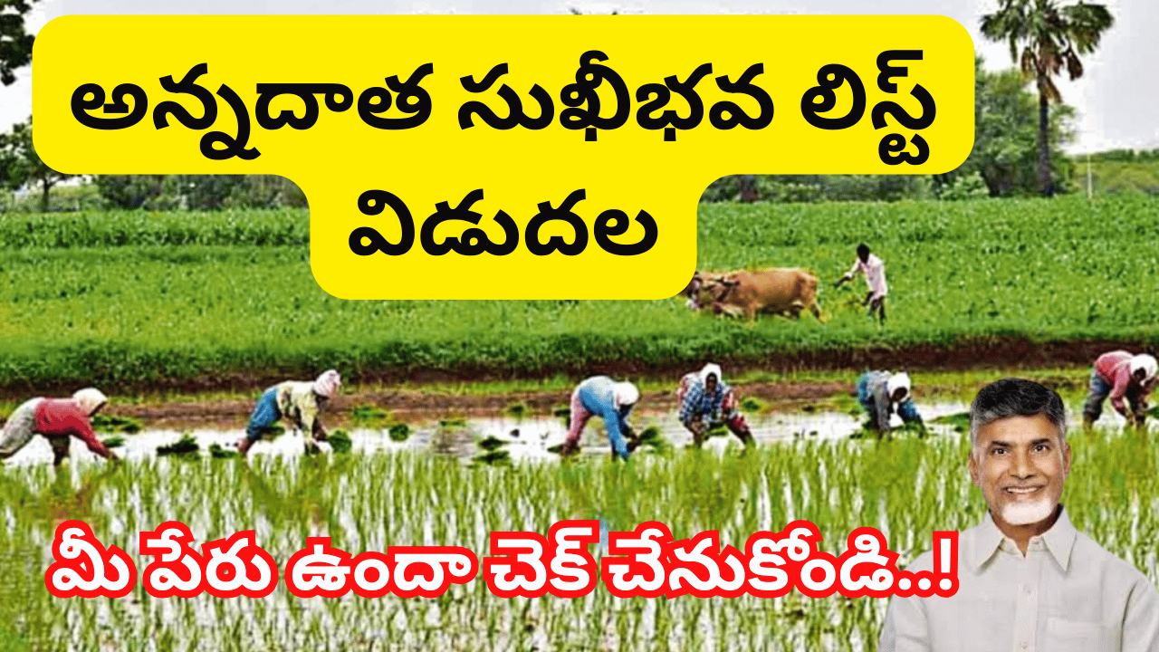 AP Annadata Sukhibhava Scheme 2025 beneficiary list check online