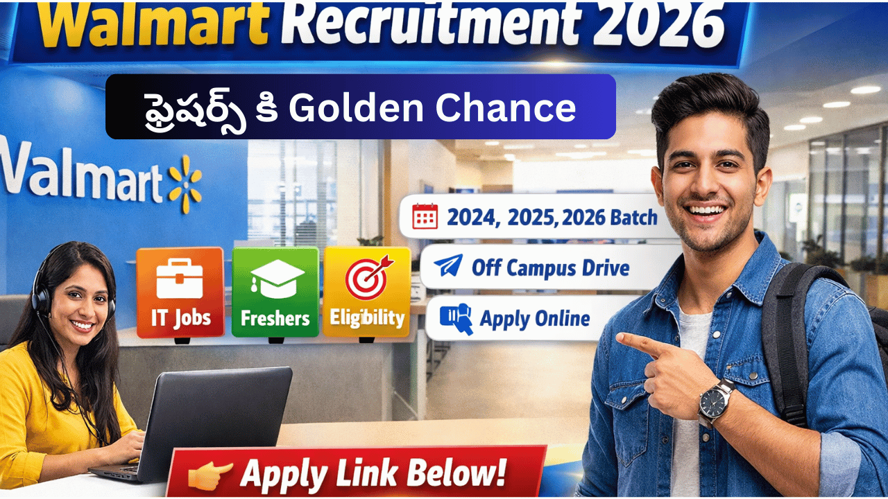 Walmart Recruitment 2026 freshers jobs apply online off campus drive