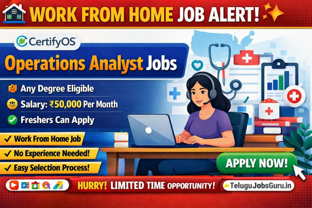 Work From Home Operations Analyst Job at CertifyOS with ₹50,000 Salary – Freshers Eligible