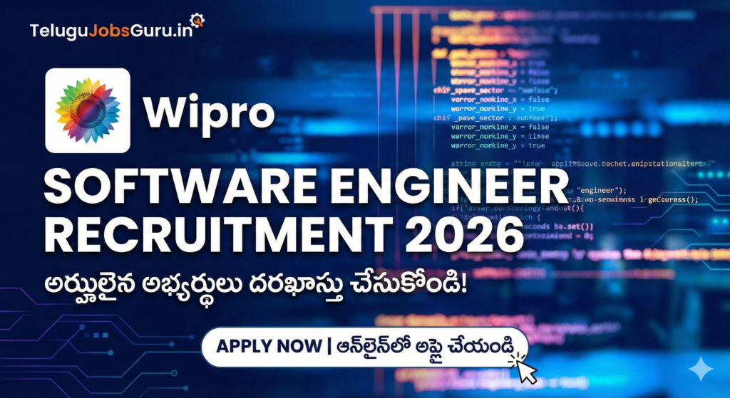 Wipro Software Engineer Recruitment 2026 Notification Telugu