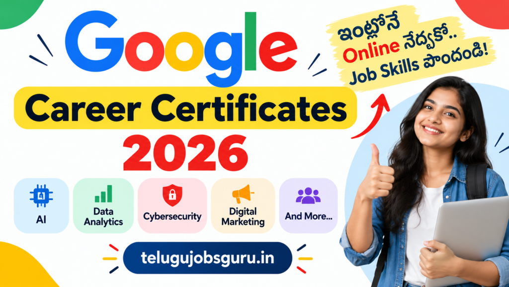 Google Career Certificates 2026 online courses for job skills