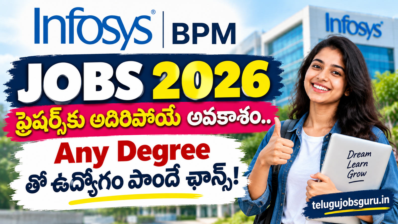Infosys BPM Jobs 2026 for freshers with Any Degree job opportunities