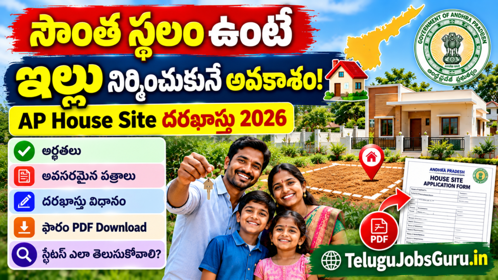 AP House Site Application Form 2026 in Telugu – Eligibility, Required Documents and PDF Download