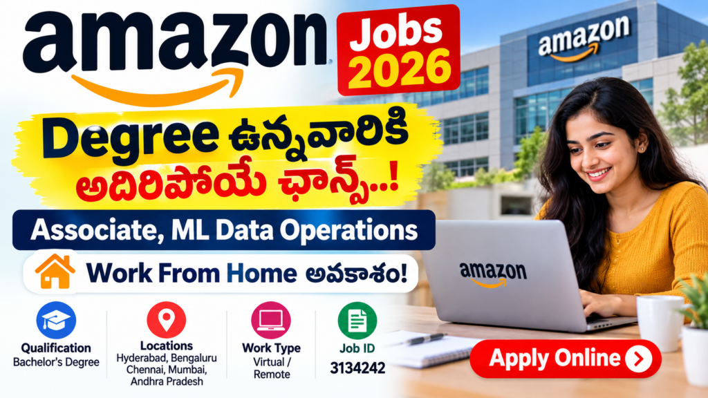 Amazon Jobs 2026 Associate ML Data Operations Work From Home Job