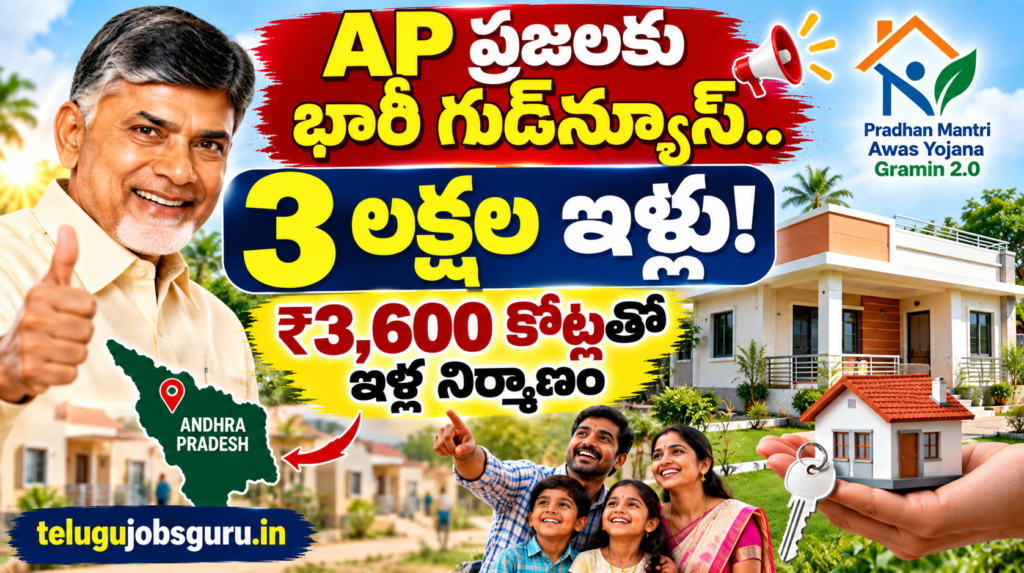 AP 3 lakh houses under PMAY-G 2.0 with ₹3,600 crore housing project