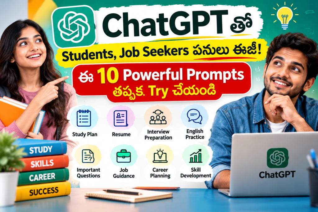 ChatGPT tips with 10 powerful prompts for students and job seekers