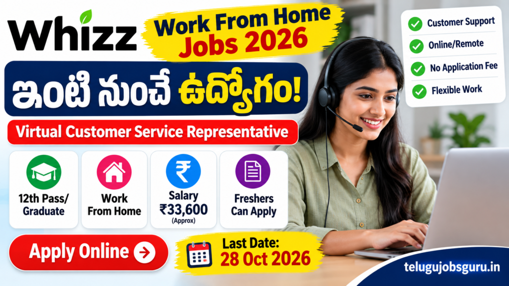 Whizz Work From Home Jobs 2026 – Virtual Customer Service Representative